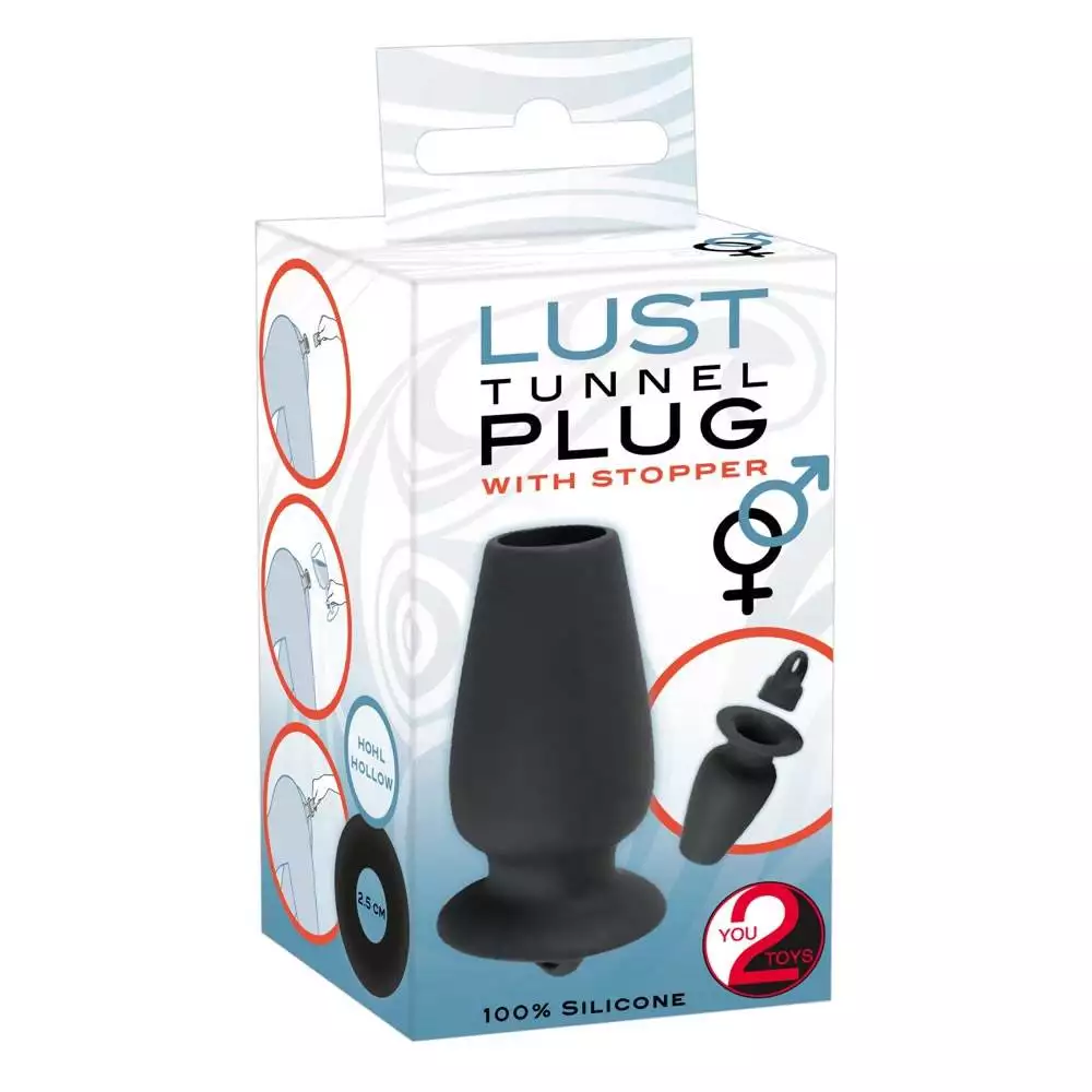 Lust Tunnel Anal Plug med Hul - Billede 10