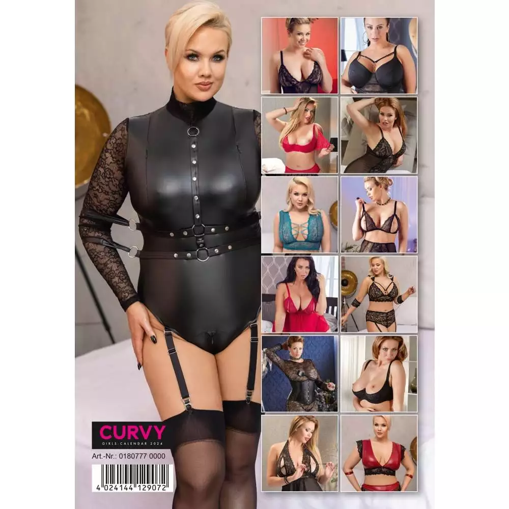 Pin-up Kalender Soft Curvy Girls Kalender 2024 - Billede 2