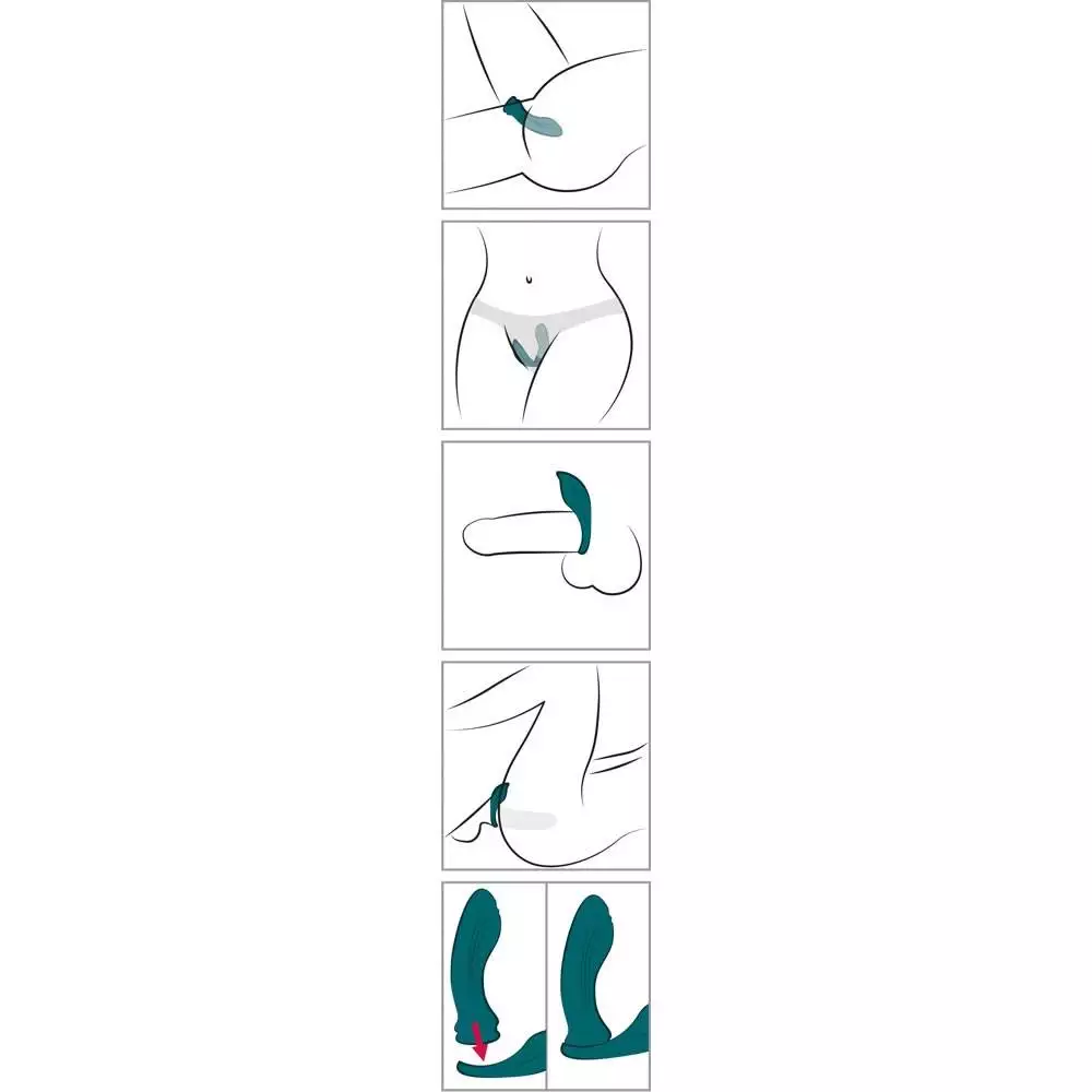 Couples Choice 3 i 1 vibrator med Trådløs Fjernbetjening - Billede 14