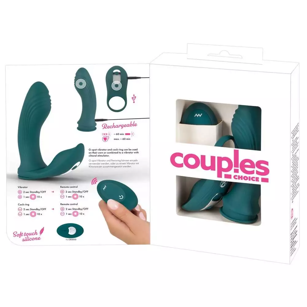 Couples Choice 3 i 1 vibrator med Trådløs Fjernbetjening - Billede 12