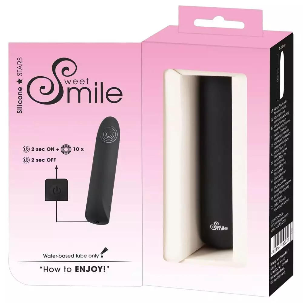 Sweet Smile Mini Silikone Vibrator der er Vandtæt - Billede 4