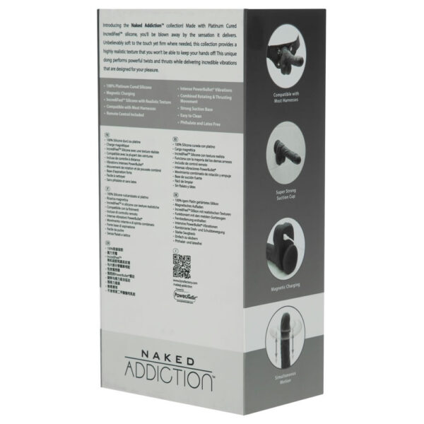 Naked Addiction Roterende Silikone Vibrator Med Støde Funktion - Image 12