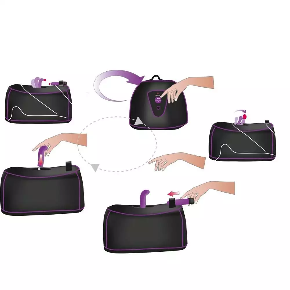 Sexmaskine med Roterende G-punkt og P-punkt Vibrator - Billede 9